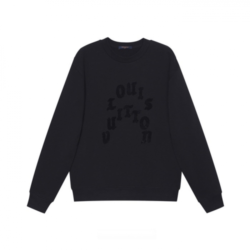 ルイヴィトンメンズカジュアルコットンスウェットシャツu03754ブラック