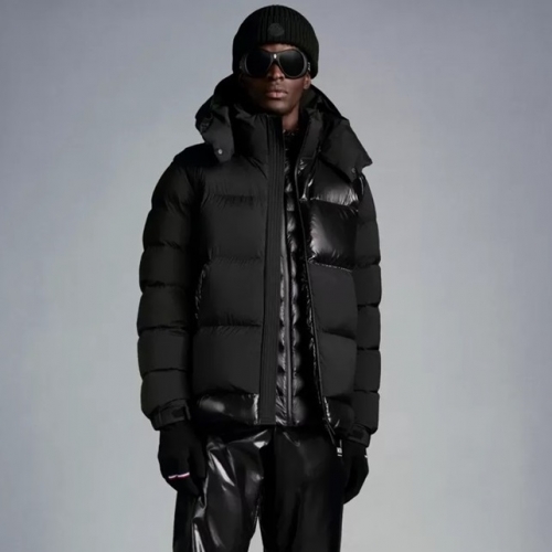 モンクレールユニセックスパッチモダンダウンパディングc02373ブラック