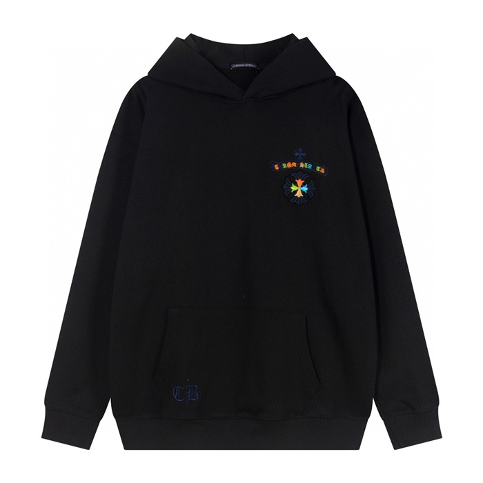 クロムハーツメンズブラックフーディc435