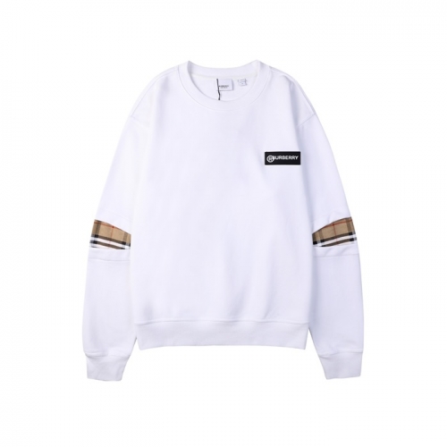 バーバリーメンズカジュアルコットンスウェットシャツr04215ホワイト