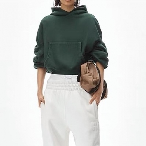 アレクサンダーワンレディースコットンフーディw0188グリーン