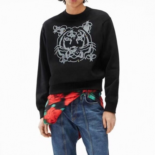 ケンゾーメンズシグネチャータイガーコットンスウェットシャツn0172ブラック