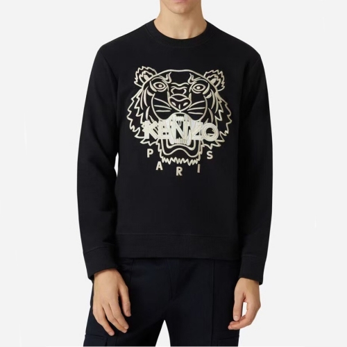 ケンゾーメンズシグネチャータイガーコットンスウェットシャツn0177ブラック