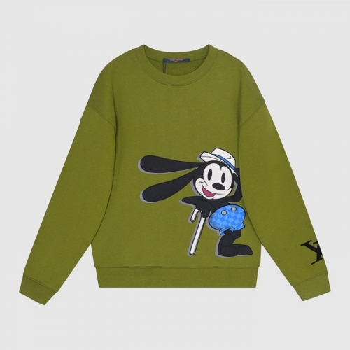 ルイヴィトンメンズカジュアルコットンスウェットシャツu03761グリーン