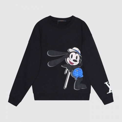 ルイヴィトンメンズカジュアルコットンスウェットシャツu03763ブラック