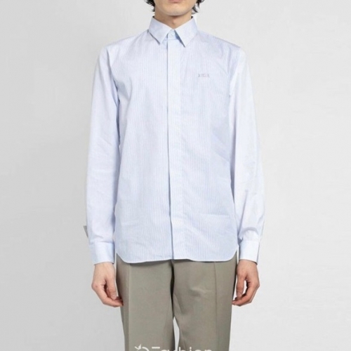 ディオールメンズクラシックシャツo01542ブルー