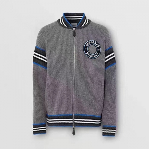 バーバリーユニセックスクラシックカジュアルジャケットr04222グレー