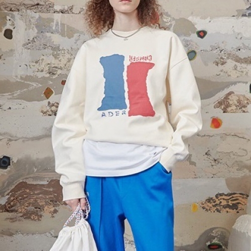 ユニセックスミニマル長袖Tシャツe0075(A1A3)アイボリー