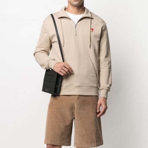 --アミメンズコットンスウェットシャツ0230ベージュ