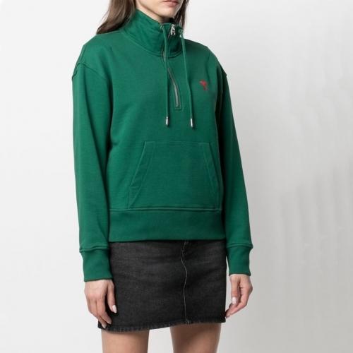 --アミメンズコットンスウェットシャツ0233グリーン