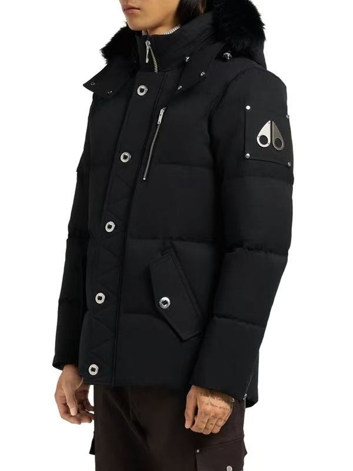 ムースナックルズメンズダウンブラックパディングo0116