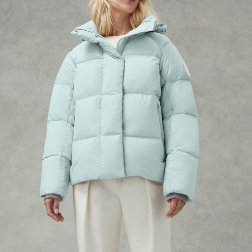 -カナダグースユニセックスパッチカジュアルダウンパディングn0371ブルー