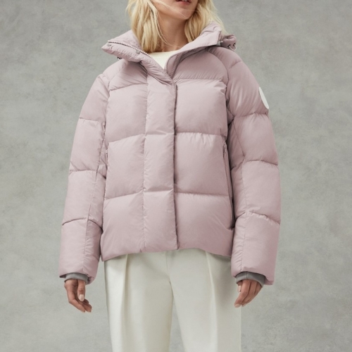 -カナダグースユニセックスパッチカジュアルダウンパディングn0372ピンク