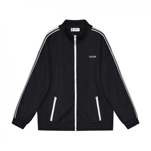 -セリーヌメンズジップアップ長袖Tシャツl188