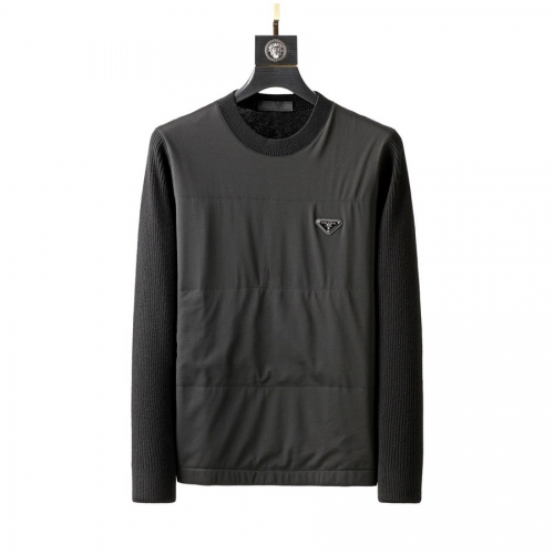 -プラダメンズクルーネックセーターa02490ブラック