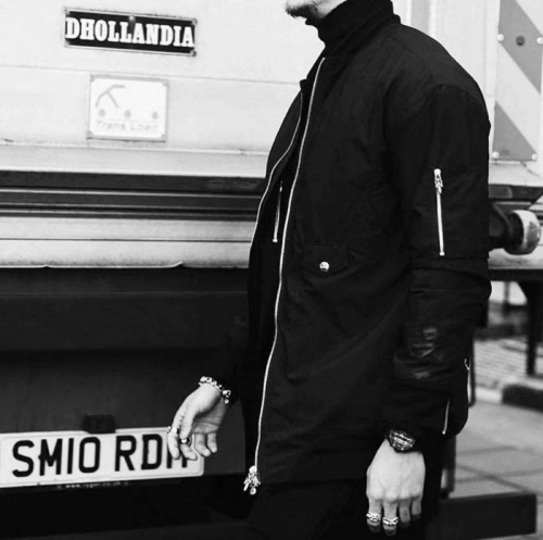 クロムハーツメンズカジュアルレザージャケットr0436ブラック