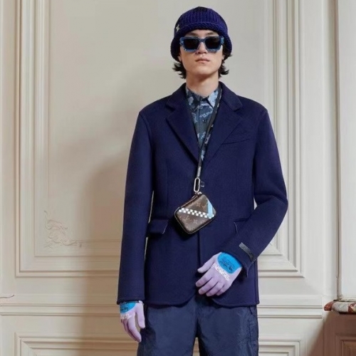 ルイヴィトンメンズ両面ジャケットu03784ネイビー