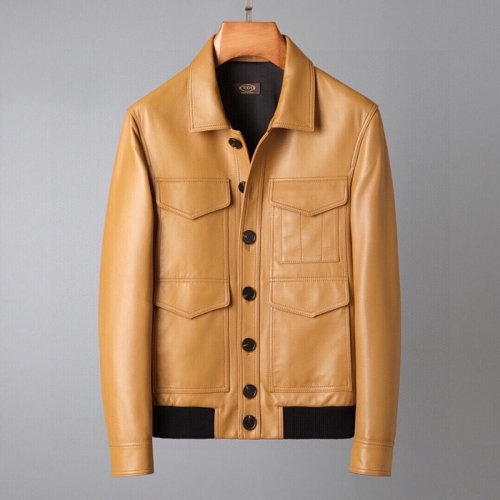 トッズメンズレザージャケットd001キャメル