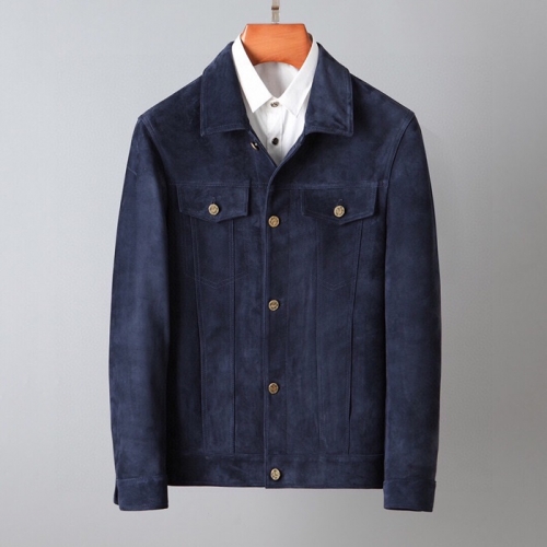 ルイヴィトンメンズレザージャケットu03796ネイビー