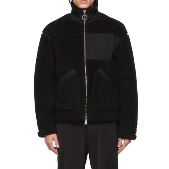 アミメンズブラックジップアップジャケットi0308