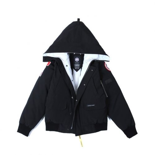 カナダグースユニセックスパッチカジュアルダウンパディングn0378ブラック