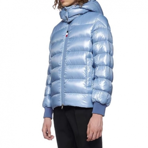 モンクレールユニセックスパッチモダンダウンパディングc02410ブルー