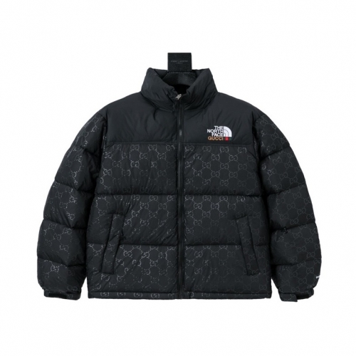 グッチユニセックスカジュアルダウン両面パディングc04491ブラック