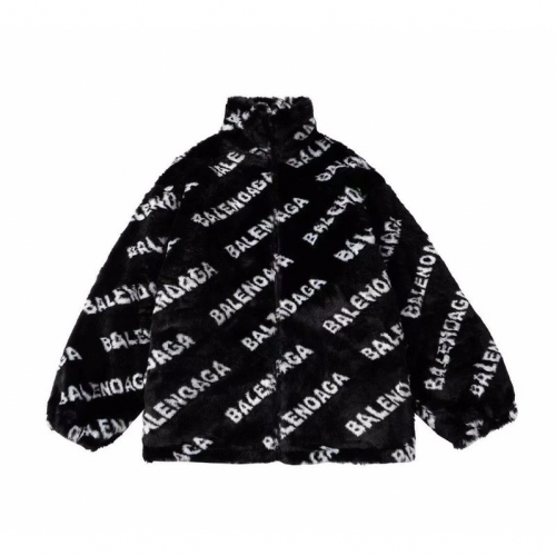 バレンシアガメンズカジュアルレザージャケットl01255ブラック