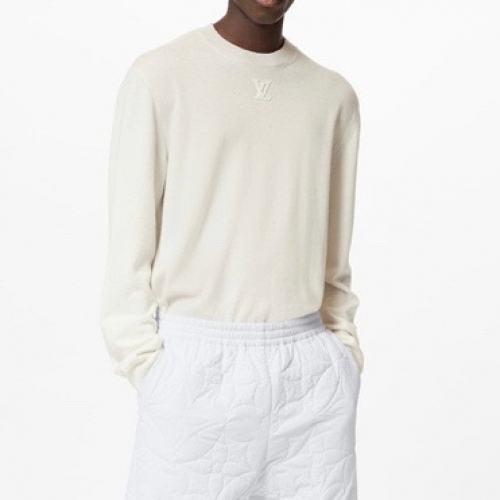 ルイヴィトンメンズカジュアルウールセーターu03804アイボリー