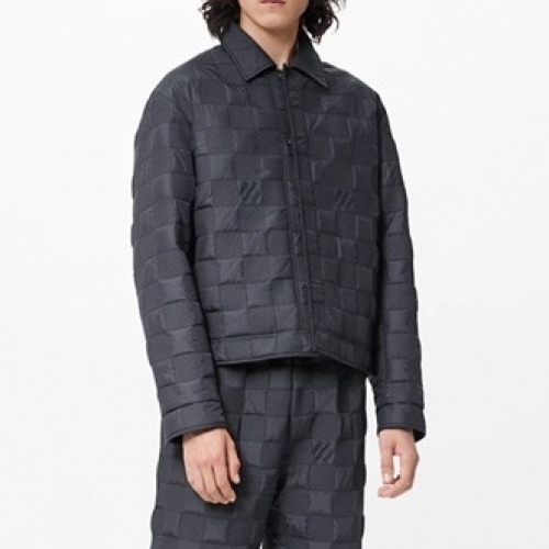 ルイヴィトンメンズレザージャケットu03806ブラック