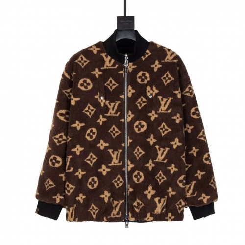 ルイヴィトンメンズレザージャケットu03801ブラウン