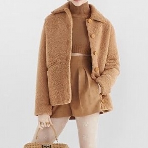 ェンディレディースカジュアルジャケットn01110ブラウン