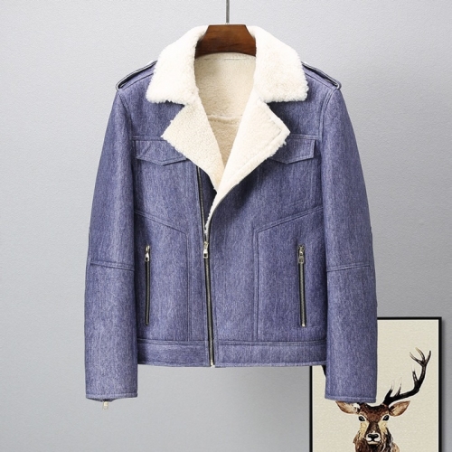 ルイヴィトンメンズレザージャケットu03818ブルー