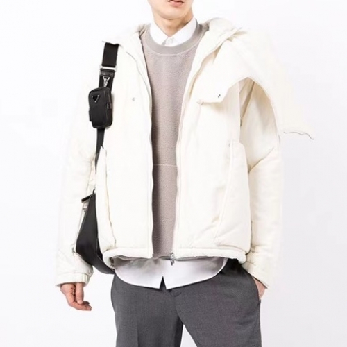 ----エイコールドウォールメンズプリントコットンスウェットシャツw0052アイボリー