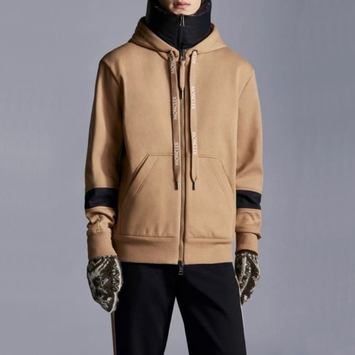 モンクレールメンズカジュアルコットンフーディc02419.キャメル