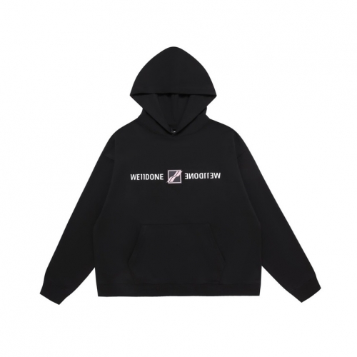 ウェルダンユニセックスレトロフーディl0046ブラック