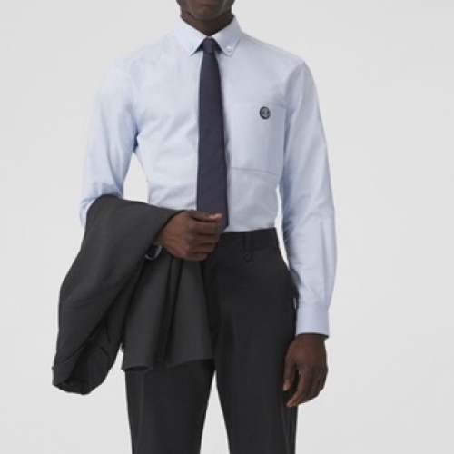 バーバリーメンズヴィンテージベーシックシャツr04251ブルー