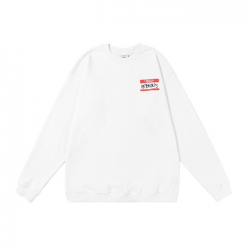 ヴェトモンメンズプリント長袖Tシャツt0232ホワイト