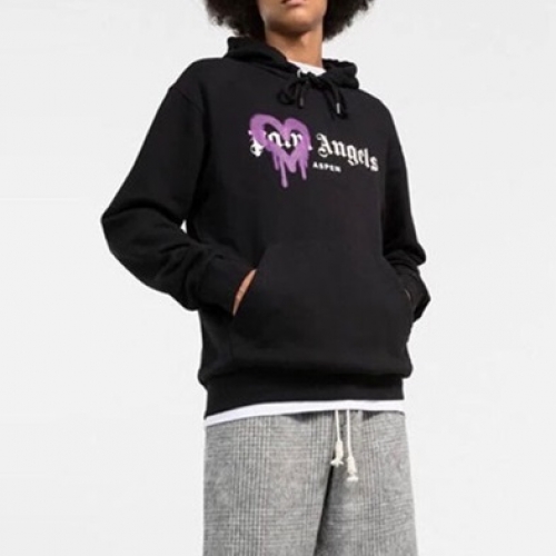 パームエンジェルスユニセックスコットンフーディm0359ブラック