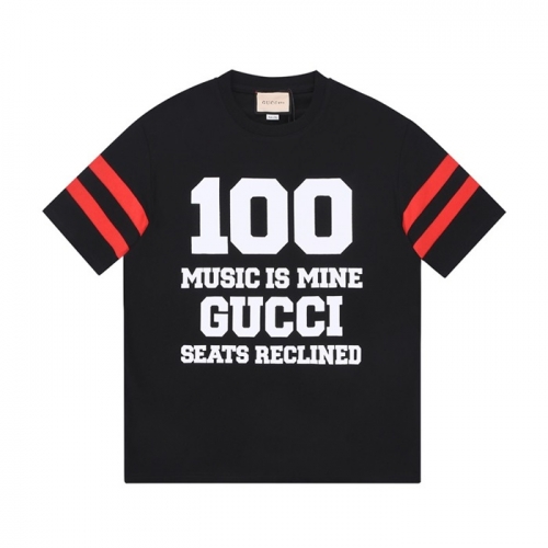 グッチユニセックス半袖Tシャツc04511ブラック