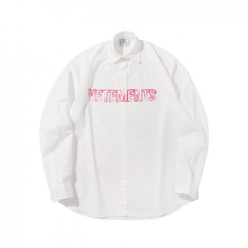 ヴェトモンユニセックスオーバーサイズシャツt0234ホワイト