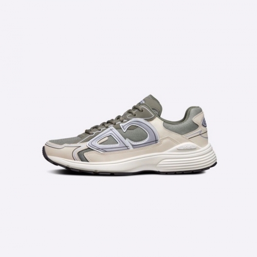 ディオールユニセックスカジュアルレザースニーカー(225-280)グレーo01575