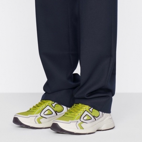 ディオールユニセックスカジュアルレザースニーカー(225-280)グリーンo01576