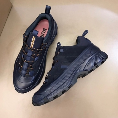 バーバリーメンズカジュアルスニーカーネイビーr04260