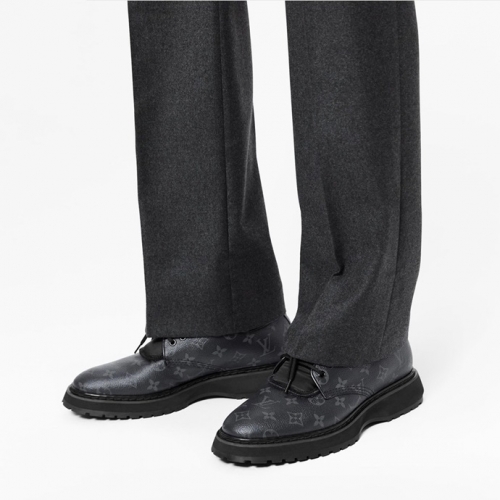 ルイヴィトンメンズビジネスレザーオックスフォードシューズブラックu03865