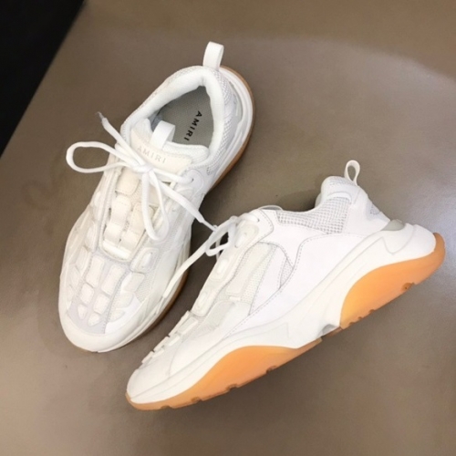 アミリユニセックスカジュアルレザースニーカーホワイトi0326