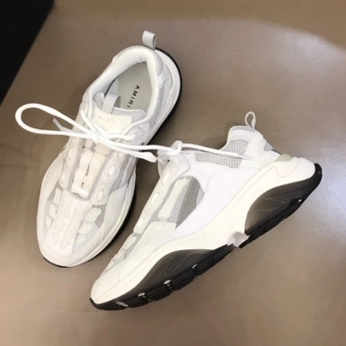 アミリユニセックスカジュアルレザースニーカーホワイトi0328