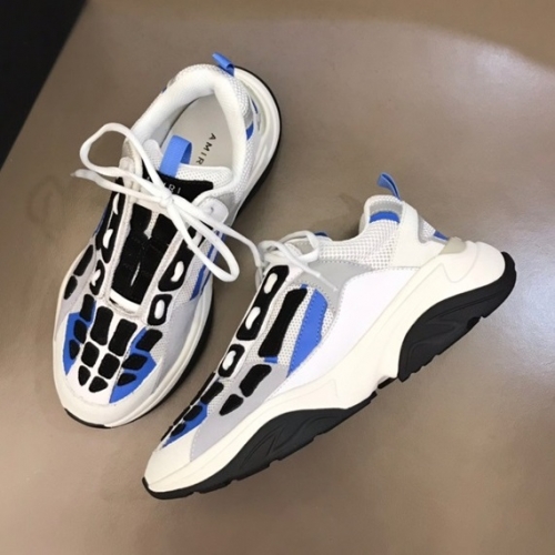 アミリユニセックスカジュアルレザースニーカーブルーi0324