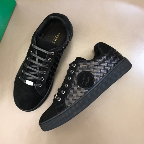 ボッテガヴェネタメンズレザースニーカーブラック(240-270)t0156