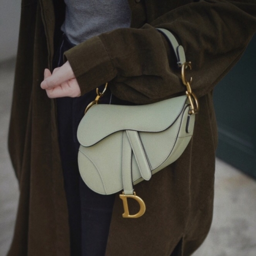 ディオールレディースクラシックサドルバッグ(19.5/25.5)ミントo01620